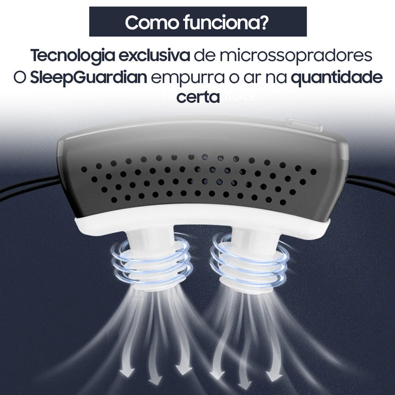 SonoFlux PRO® – Mini-CPAP Eletrônico Anti-Ronco e Apneia