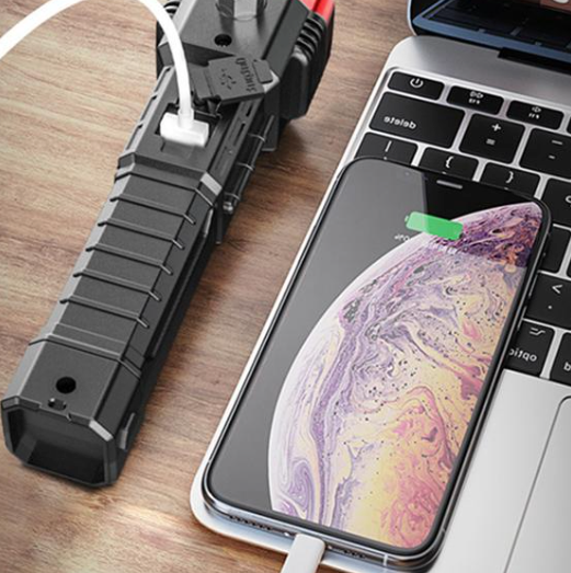 Lanterna Falcon 5 em 1 Tática com PowerBank Integrado