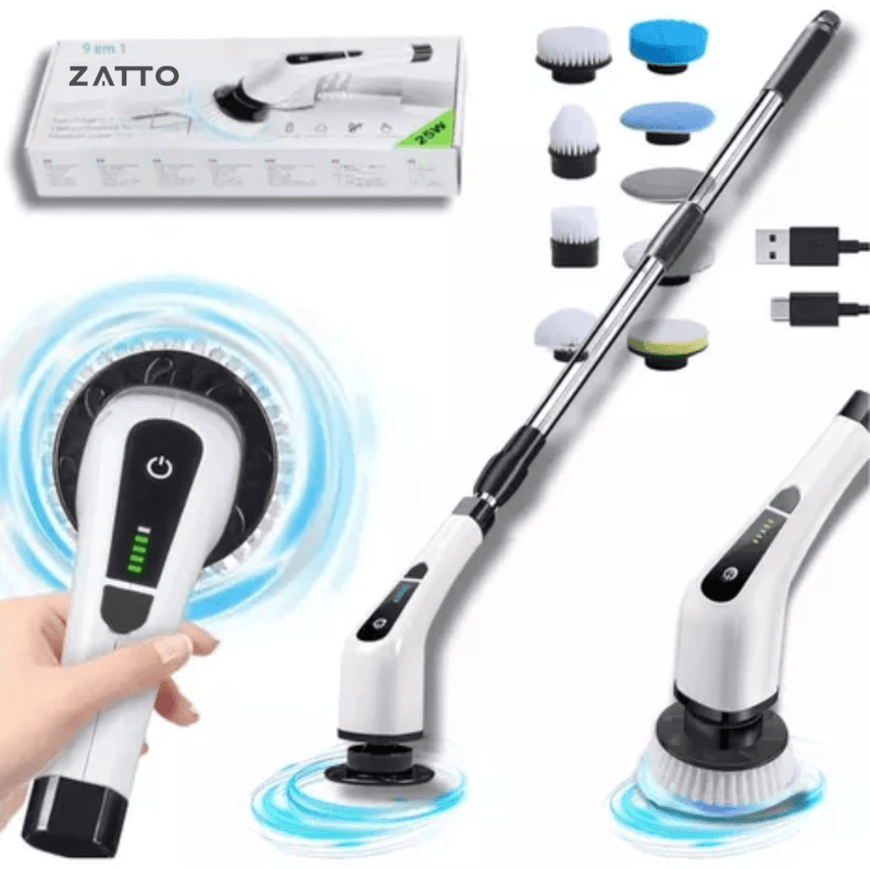Escova de Limpeza Elétrica 9 em 1