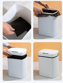 Lixeira Inteligente com Sensor Automático e Luz UV – 22L | À Prova D'Água | Abertura por Sensor ou Botão | Ideal para Cozinha, Banheiro e Escritório