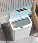 Lixeira Inteligente com Sensor Automático e Luz UV – 22L | À Prova D'Água | Abertura por Sensor ou Botão | Ideal para Cozinha, Banheiro e Escritório