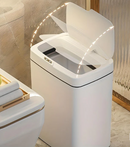 Lixeira Inteligente com Sensor Automático e Luz UV – 22L | À Prova D'Água | Abertura por Sensor ou Botão | Ideal para Cozinha, Banheiro e Escritório