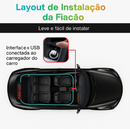 Painel LED Flexível "Demon Eyes" para Carros e Caminhões via Bluetooth