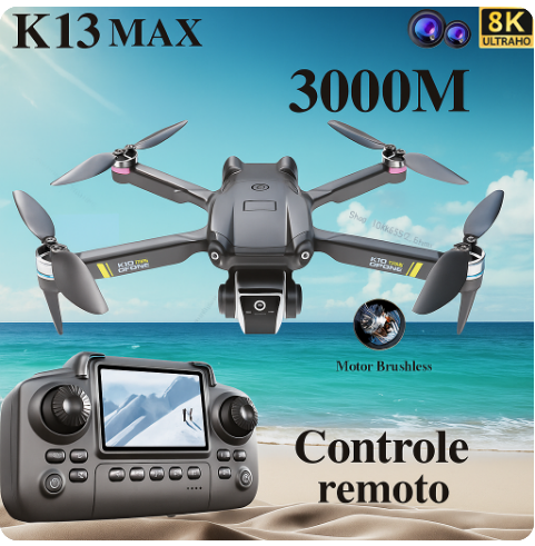 Drone K13 MAX 8K com Câmera Dupla HD – Profissional, Inteligente e Potente