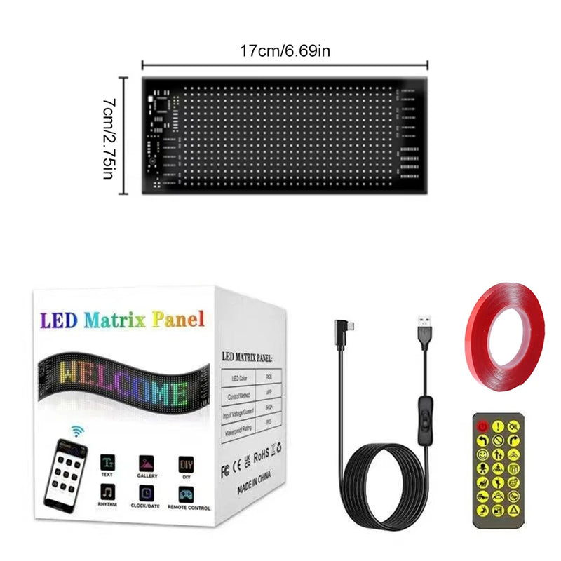 Painel LED Flexível "Demon Eyes" para Carros e Caminhões via Bluetooth