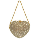 Bolsa de Mão Luxo Coração de Cristal