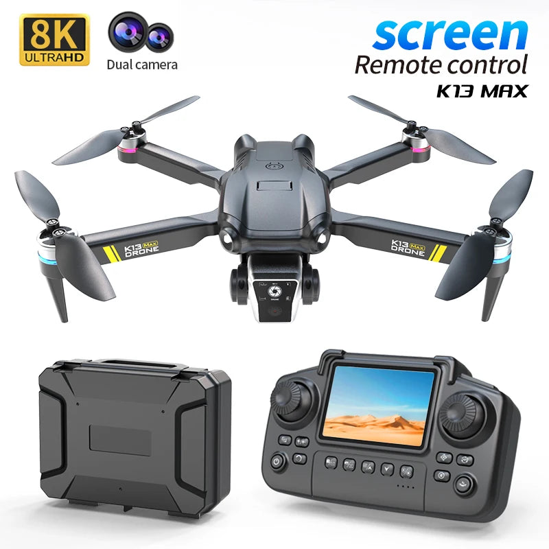 Drone K13 MAX 8K com Câmera Dupla HD – Profissional, Inteligente e Potente