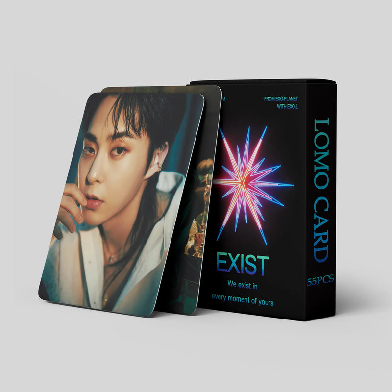 🌟 LOMO Cards EXO – Álbum Mini Cards & Postcards (Versão Compacta) 🌟