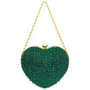 Bolsa de Mão Luxo Coração de Cristal