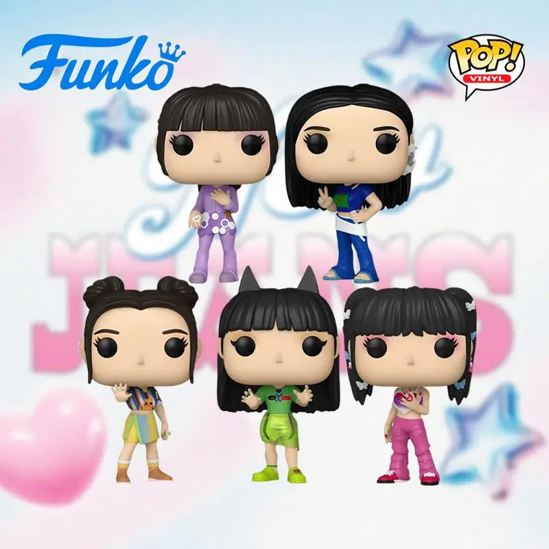 Funko Pop K-pop Stars – Haerin, Danielle, Hanni, Hyein & Minji | Edição Comemorativa BLACKPINK 🎤🖤