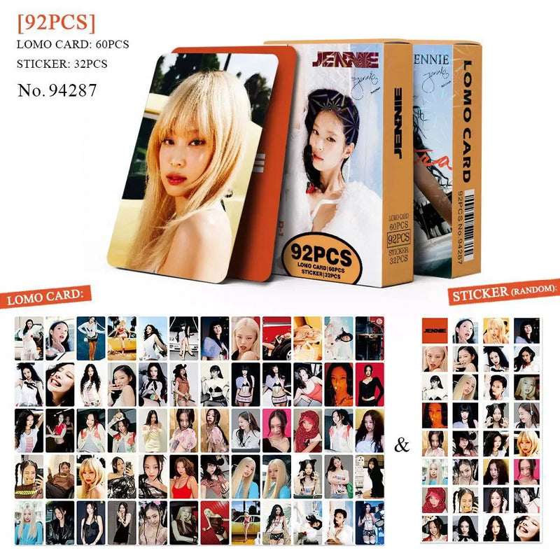 💖🖤 LOMO Cards BLACKPINK – Edição Pink Ink | 92 Cards Dupla Face! 🖤💖