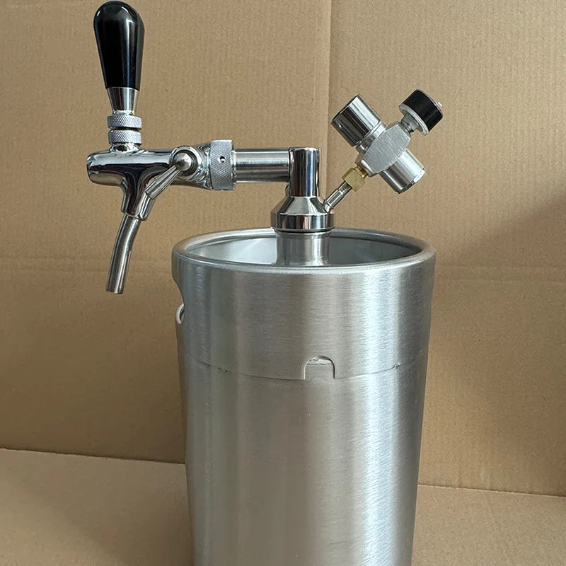 Mini Keg Growler Kit 5L – Beer Dispenser Completo para Chopp e Cerveja Artesanal