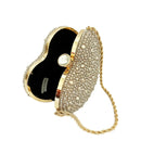 Bolsa de Mão Luxo Coração de Cristal