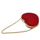 Bolsa de Mão Luxo Coração de Cristal