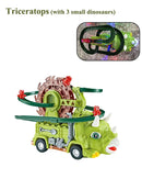 Brinquedo Dinossauro com Pista e Luzes – Tricerátopo Escalador com Música 🎶