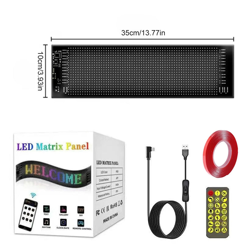 Painel LED Flexível "Demon Eyes" para Carros e Caminhões via Bluetooth