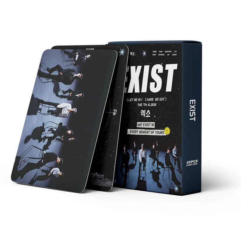 🌟 LOMO Cards EXO – Álbum Mini Cards & Postcards (Versão Compacta) 🌟