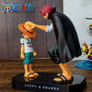 🏴‍☠️ Action Figure Shanks e Luffy - One Piece - Bandai - PVC 🏴‍☠️