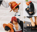 🏴‍☠️ Action Figure Shanks e Luffy - One Piece - Bandai - PVC 🏴‍☠️