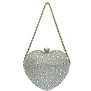 Bolsa de Mão Luxo Coração de Cristal