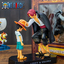 🏴‍☠️ Action Figure Shanks e Luffy - One Piece - Bandai - PVC 🏴‍☠️
