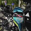 Mochila LED Smart &nbsp;para Ciclismo e Moto – Controle por APP | À Prova d'Água | Hard Shell